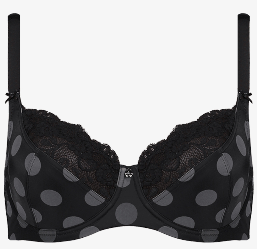 Support Dots Black & Charcoal Set Setd04 2080black/charcoal - Missya Bras & Tops Dorrit Bra Fill Basis Black, transparent png download