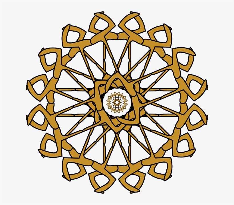 Rosette, Abstract, Circle, Color, Wheel, Yellow, Golden - Darts Movie, transparent png download