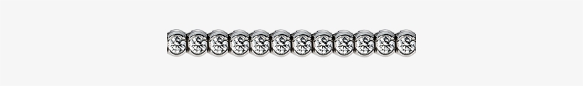 The Semi-bezel Round Diamond Line Bracelet Is Boldly - Chain, transparent png download