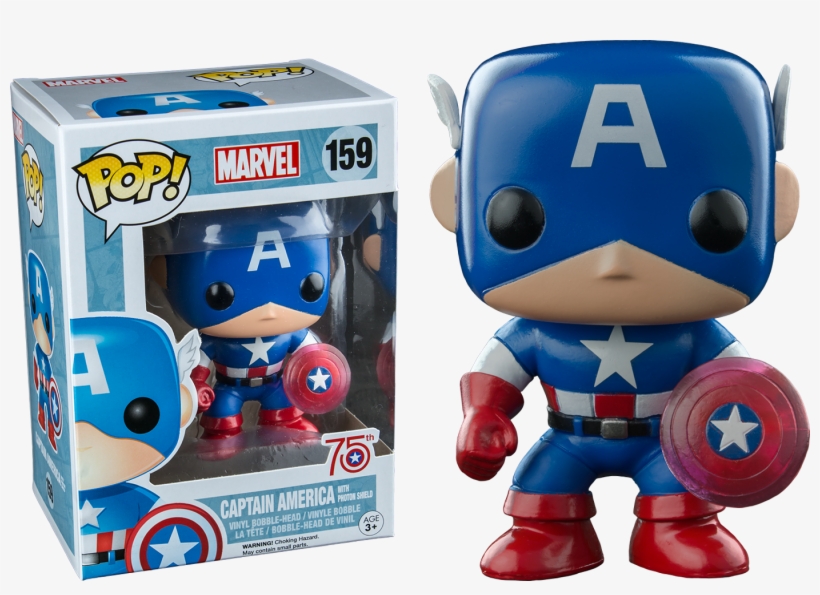 Captain America Photon Shield - Funko Pop Captain America 75, transparent png download