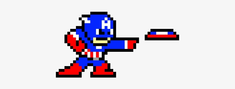 Captain America Shield Throw - Captain America Perler Bead Pattern, transparent png download