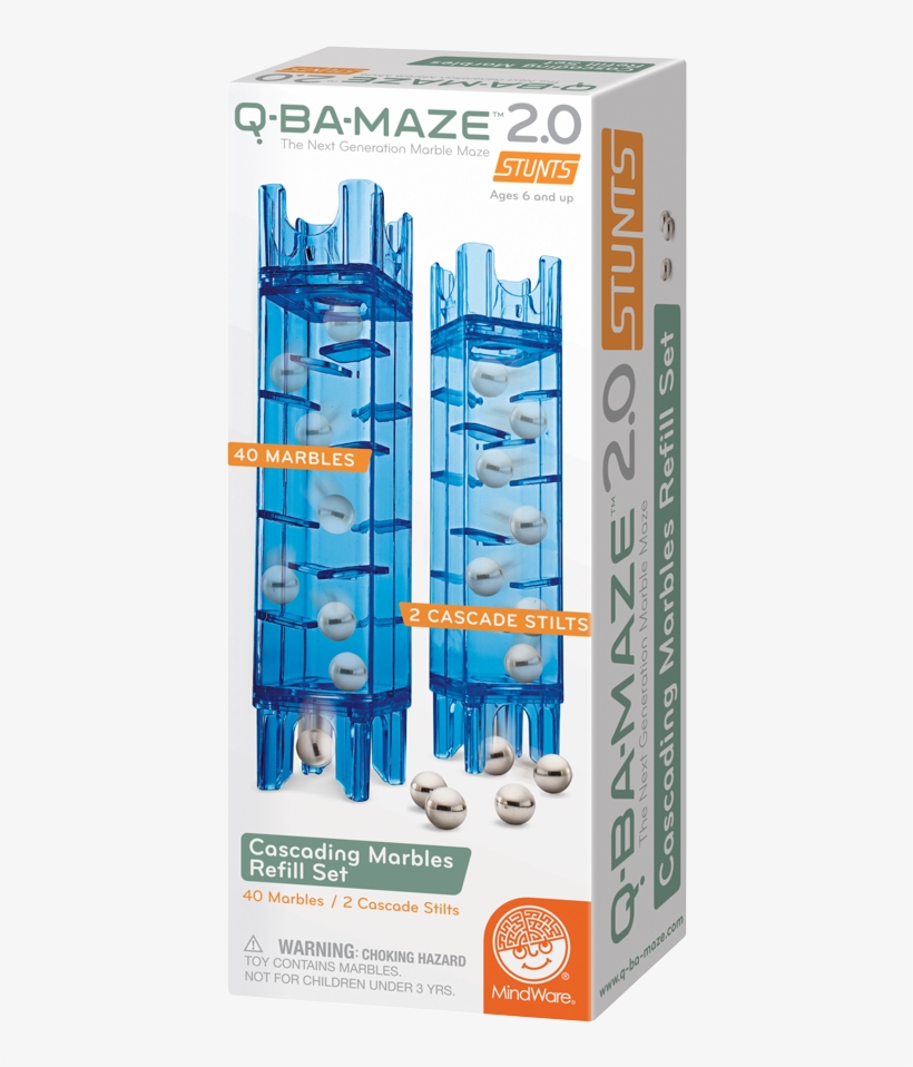 Mindware Q Ba Maze - Mindware Q-ba-maze 2.0 Cascading Marble Refill Set, transparent png download
