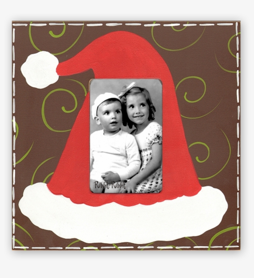 Santa Hat Bark - Santa's Hat Picture Frame In Bark, transparent png download
