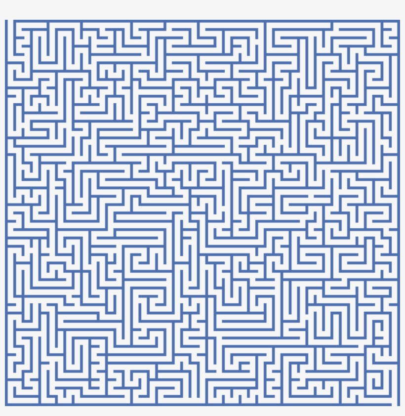 어려운 미로 찾기 프린트, transparent png download