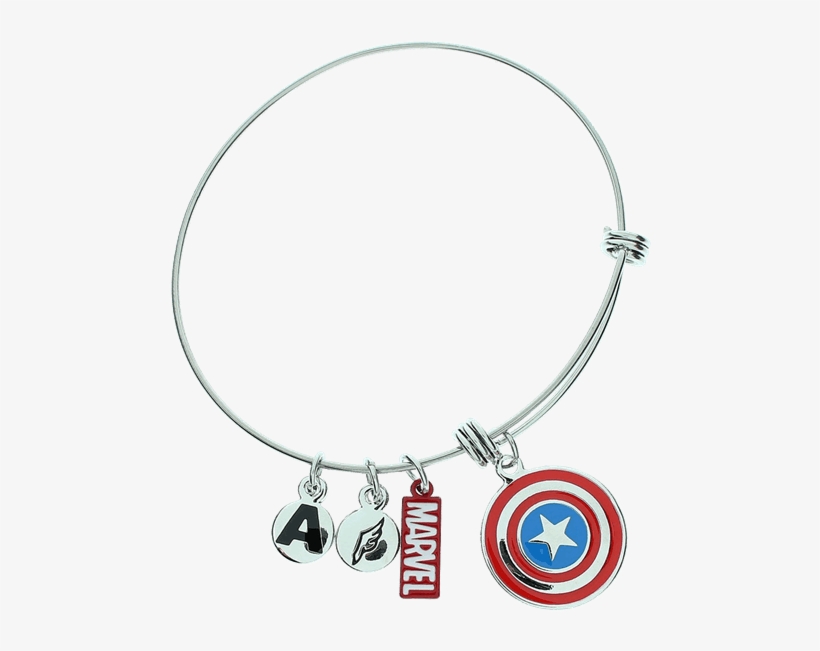 Captain America Shield Logo Charm Bracelet - Zing Shield Captain America, transparent png download