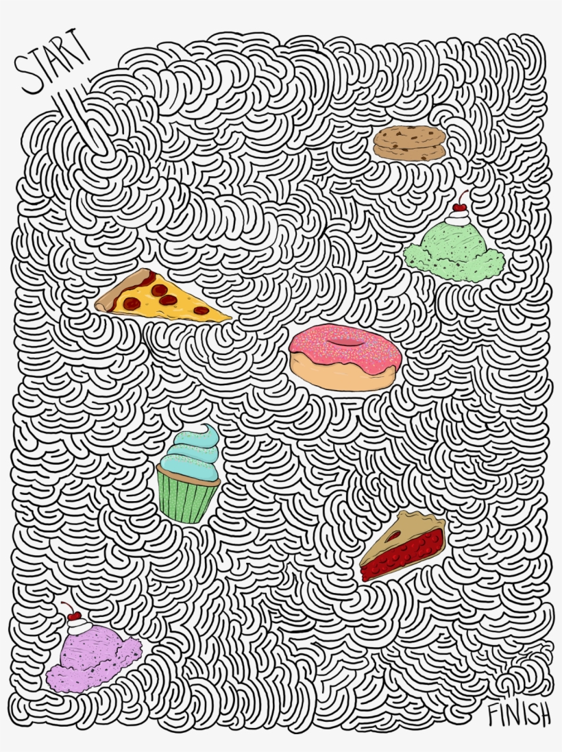 More Than A Few Of My Friends Lately Have Attributed - Food Maze, transparent png download