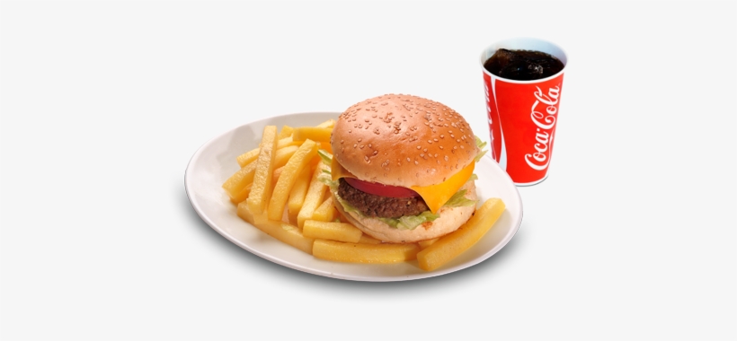 Combo Hamburguesa Con Queso - French Fries, transparent png download