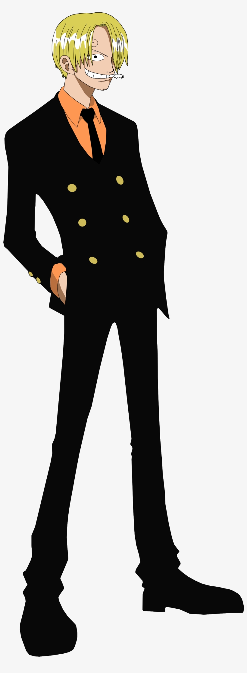 Kuroashi No Sanji By Ruiisu Eduaado - Sanji One Piece Png, transparent png download