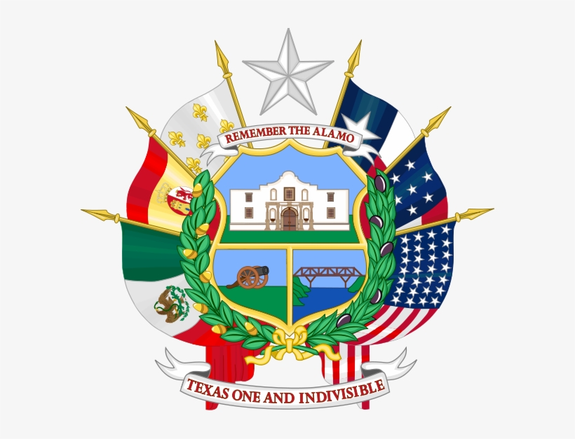Your Guide To The Six Flags Over Texas - Reverse Side Of The Texas State Seal, transparent png download