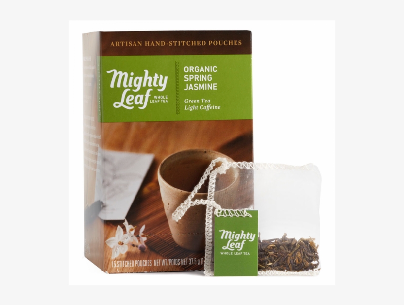 15 Count Box - Mighty Leaf - Green Tea Organic Spring Jasmine - 15, transparent png download