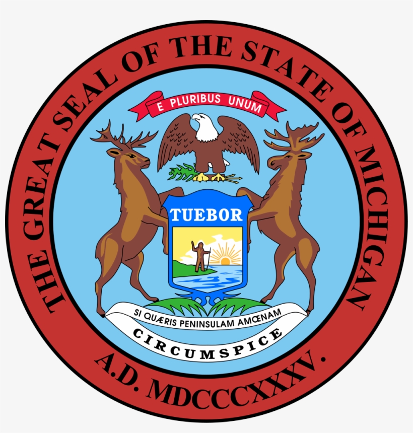 Seal Of Texas State - Michigan State Symbol, transparent png download