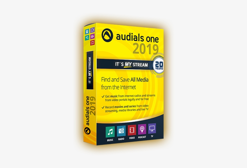 Audials One 2019, transparent png download