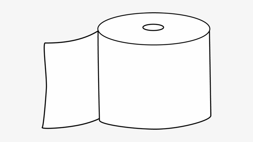 Png Transparent Download Cilpart Pleasurable Ideas - Toilet Paper Black And White, transparent png download