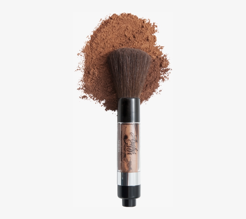Bbrush Mineral Bronzing Brush With Dark And Medium - Bronzing Powder In A Brush, transparent png download
