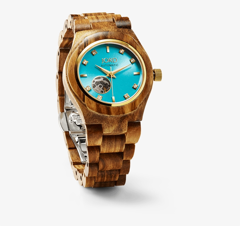 Cora Series Women's Wood Watch By Jord Zebra Wood And - Wood Watch Jord, transparent png download