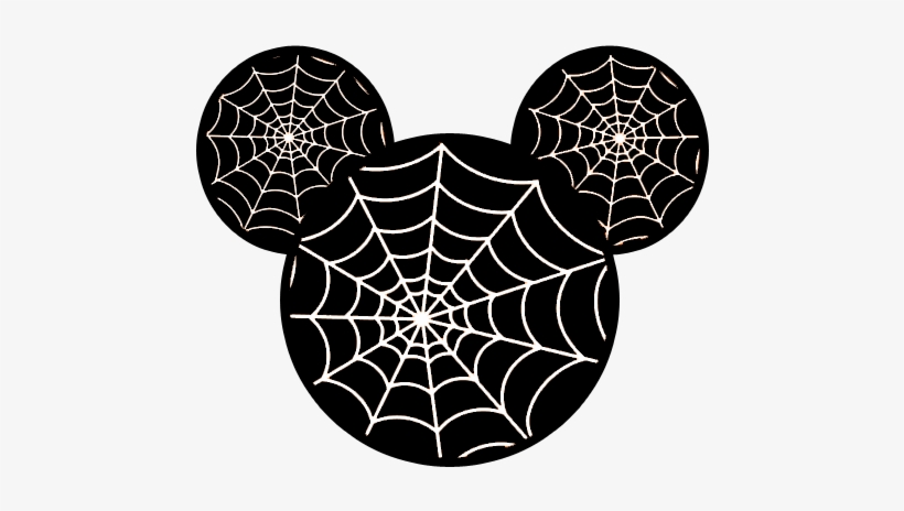 Mickey Mouse Spider - Jsbstore Black And White Spider Web Pillow Case Cushion, transparent png download