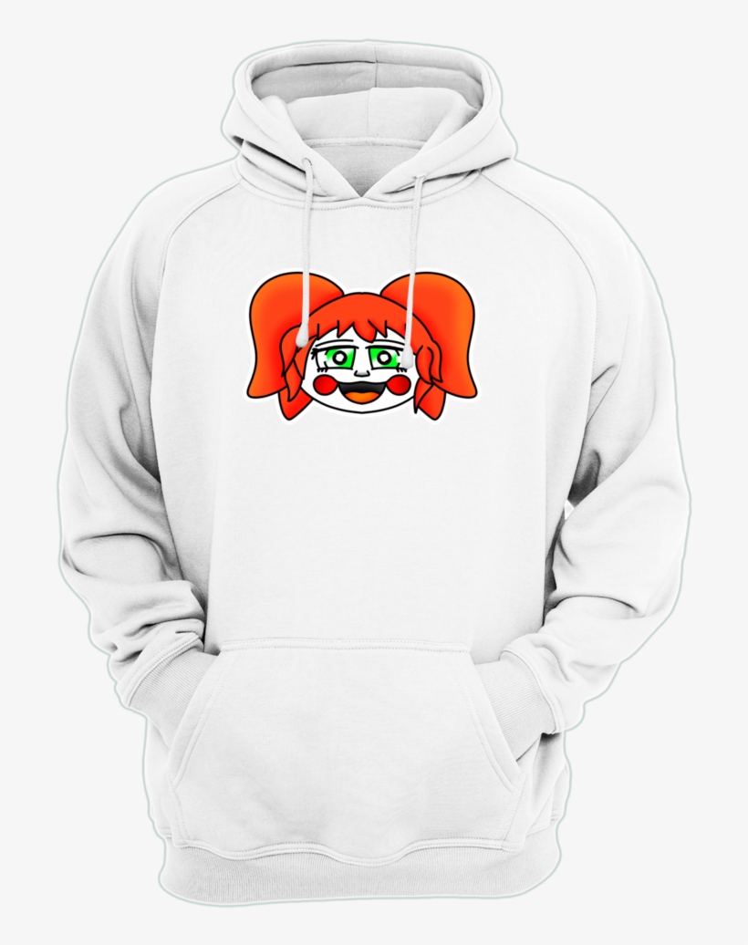 Circus Baby Face Hoodie, transparent png download