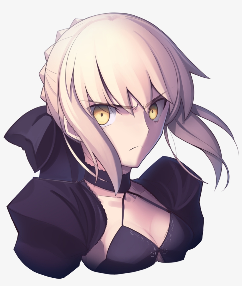 Saber Alteryou Made Her Angry - Angry Saber, transparent png download