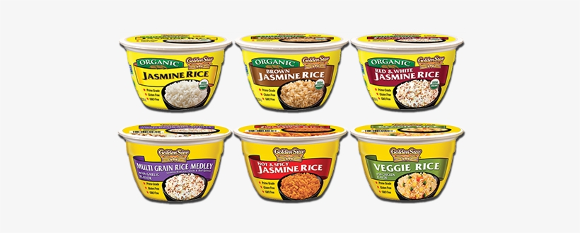 Golden Star Rice Bowls Coming In 6 Varieties - Golden Star Jasmine Rice Cup, transparent png download