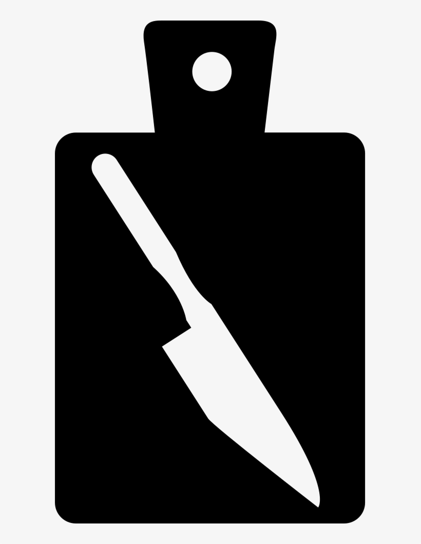 Knife On Cutting Board Comments - Tool, transparent png download