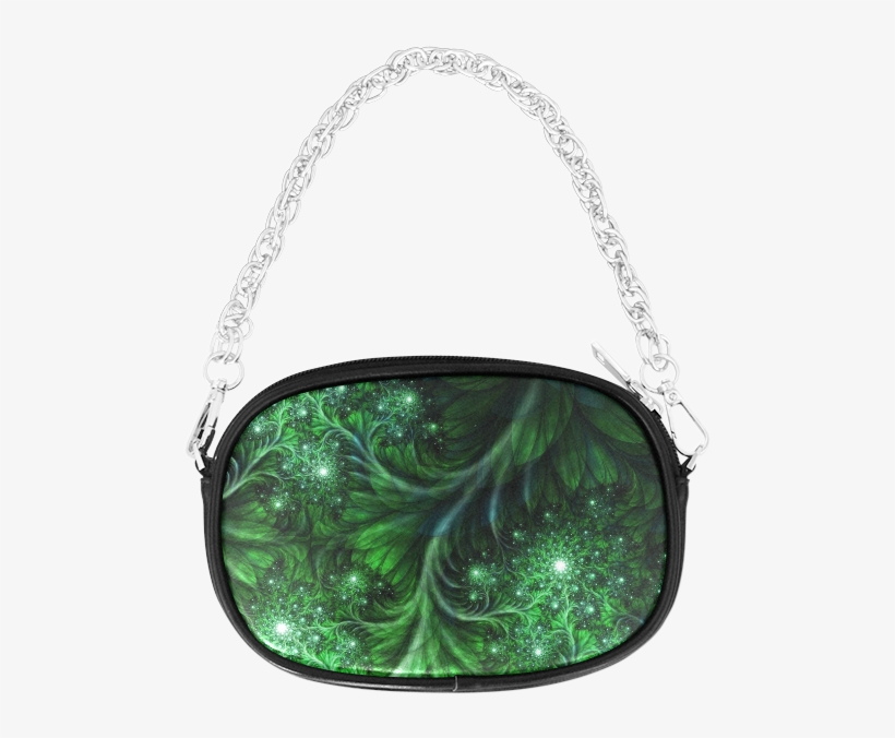 Beautiful Plant Leaf Texture Chain Purse - Personalized Design Skull Womens Mini Wristlet Handbag, transparent png download