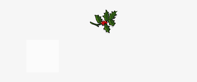 Black Background With Holly, transparent png download