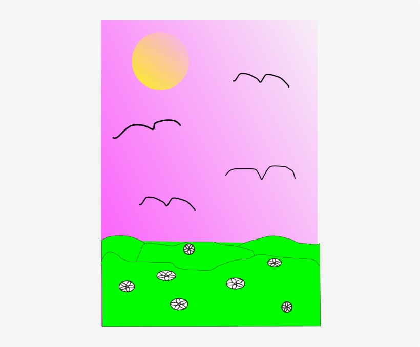 Original Png Clip Art File Spring Sunrise Cartoon Svg, transparent png download