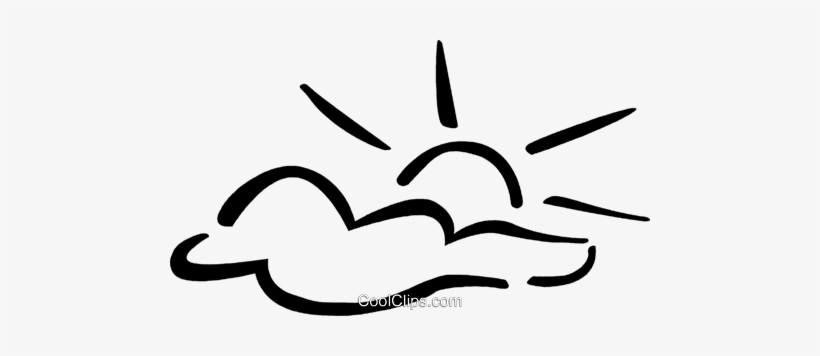 Sunrise Royalty Free Vector Clip Art Illustration - Sunrise, transparent png download