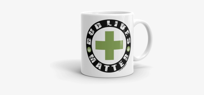 Bud Lives Matter-green Cross Mug - Coffee Cup, transparent png download