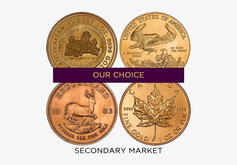 1 Oz Gold Coin Bullion Best Value Secondary Market - Coin, transparent png download