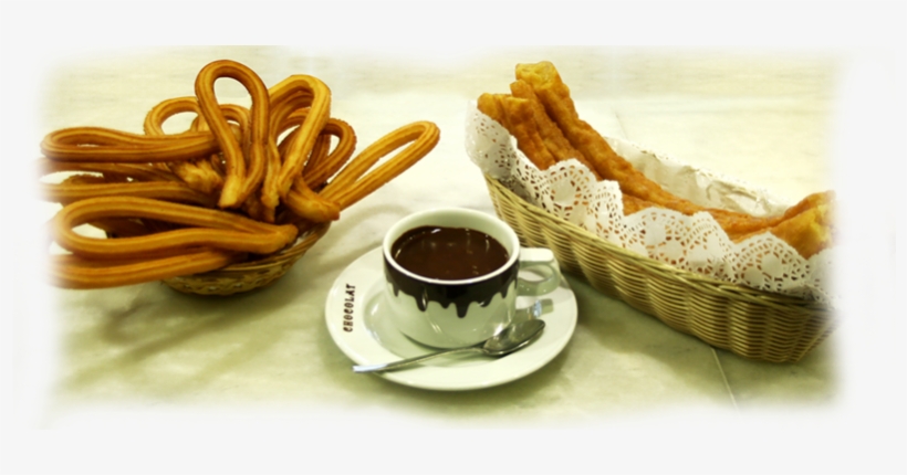 Right Besides The Metro Anton Martin, Lies A Gourmet - Chocolate Con Churros Y Porras, transparent png download