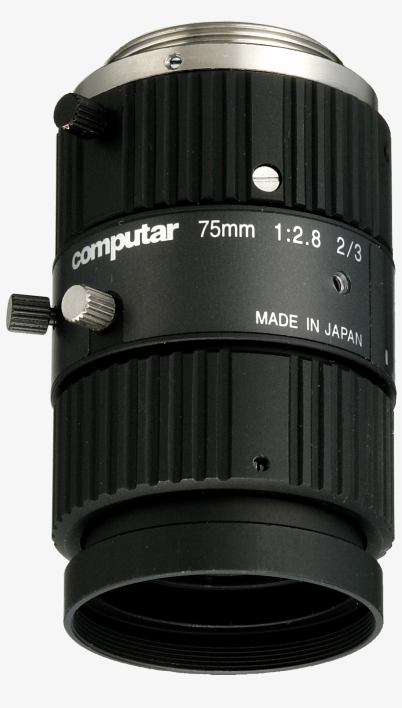 2/3" 75mm F2 - Computar C-mount 35mm Fixed Focal Lens, transparent png download