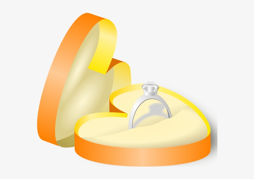 Rockraikar Wedding Ring In A Box Clip Art - Ring In A Box, transparent png download
