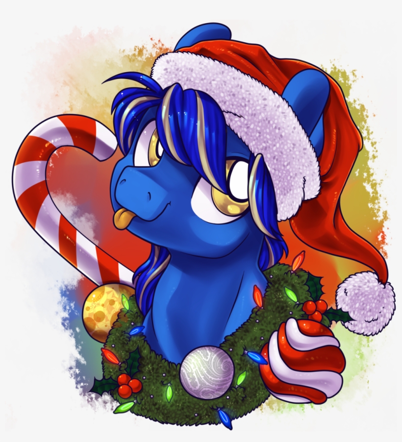 Breioom, Blep, Bust, Christmas, Christmas Lights, Christmas - Cartoon, transparent png download