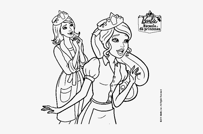 Corona De Princesa Png - Princesa Barbi Para Colorear, transparent png download
