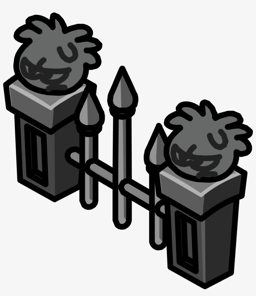 Graveyard Fence Icon - Club Penguin Fence, transparent png download