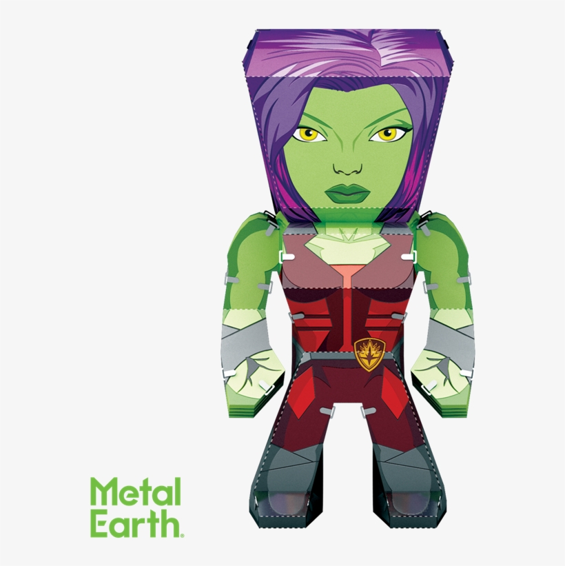 Metal Earth Legends Mini Caricature Model - Gamora, transparent png download