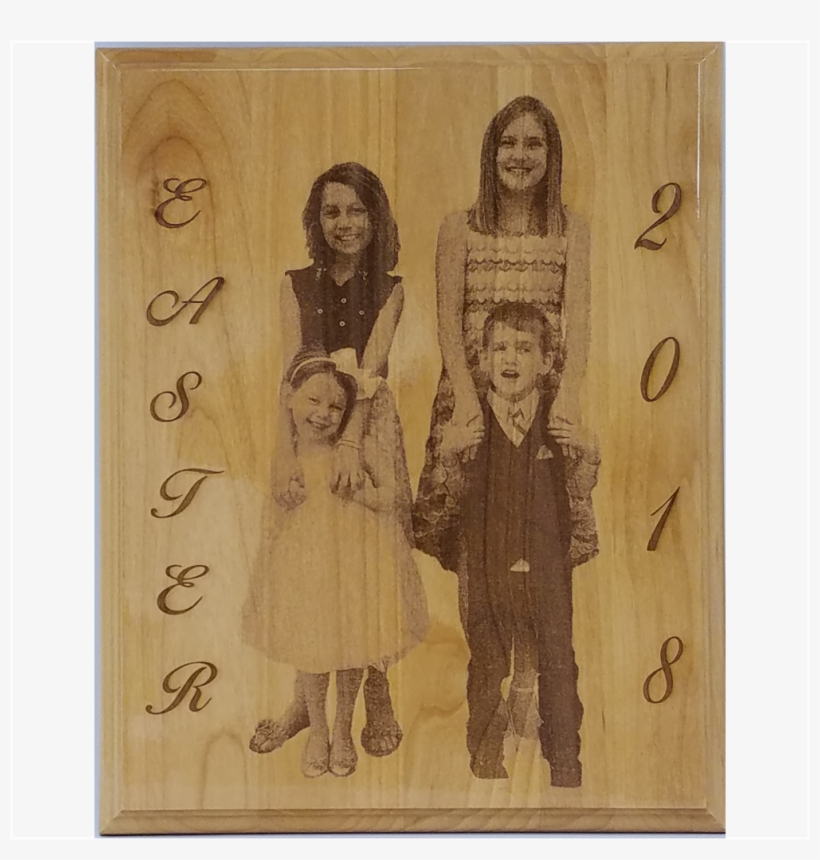 Photo Engraved Wood Plaque - Engraving, transparent png download