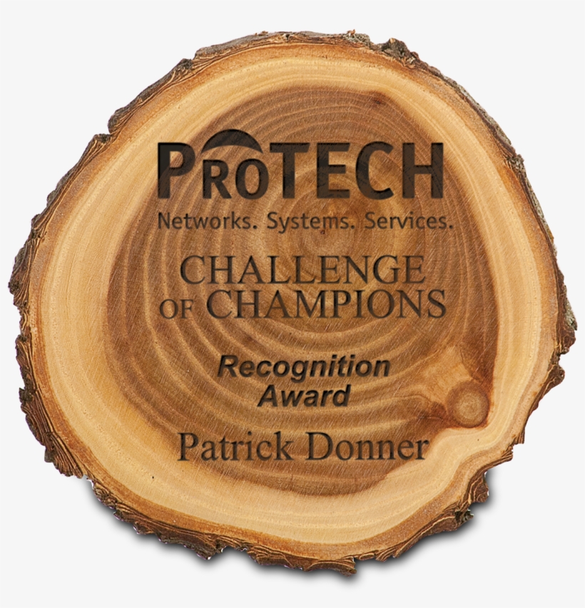 7″ Diameter Genuine Wood “old West” Log Plaque - Label, transparent png download