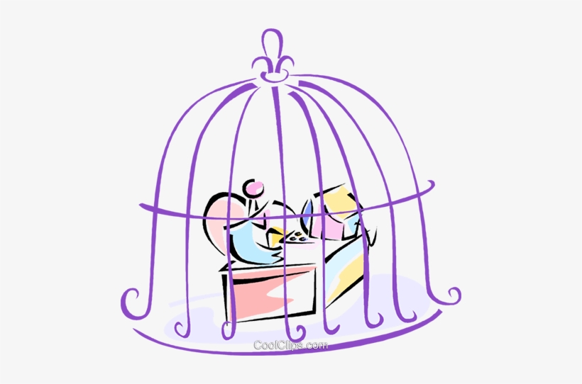 Man In A Bird Cage - Illustration, transparent png download