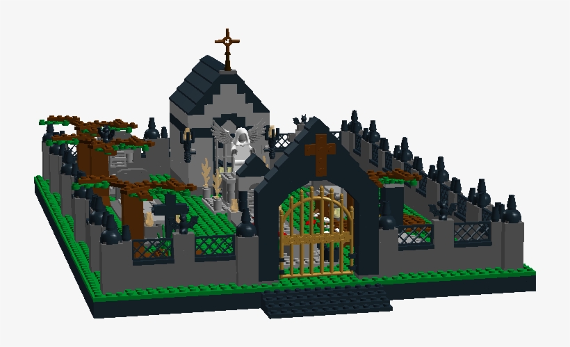 Modular Graveyard - Lego Halloween Castle, transparent png download