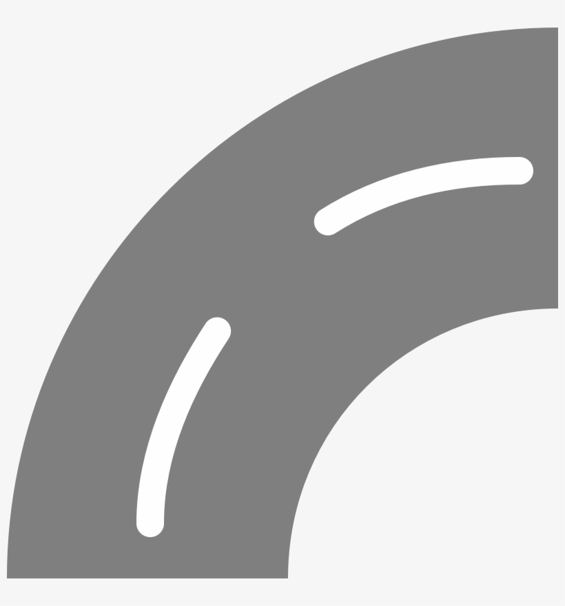 Freeuse Curve Black And White S Royaltyfree Best - Road Track Clipart, transparent png download