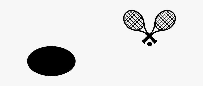 Png Free Library Clip Art At Clker Com Vector Online - Tennis Racquets And Ball Sticker, transparent png download
