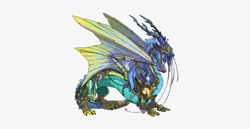 Extra Cyborg Additions - Water Dragon Flight Rising, transparent png download