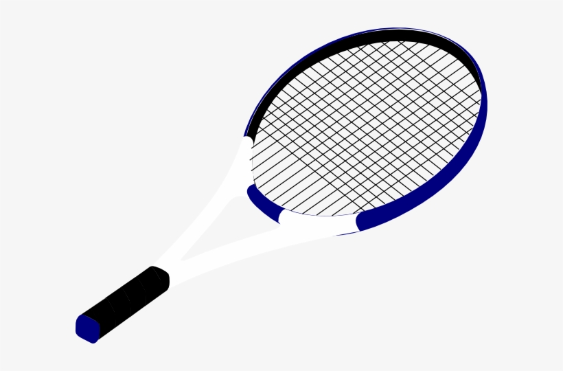 Blue Tennis Racquet Svg Clip Arts 600 X 460 Px, transparent png download