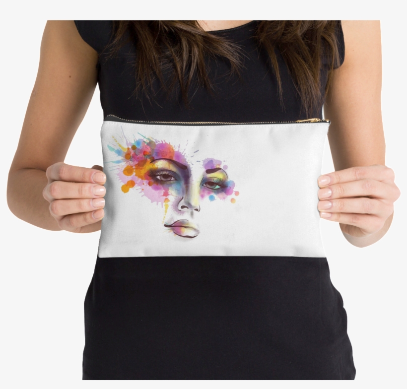 Silhouette Classic Pouch - Smooshfaceunited Adorable Bulldog Bag - Zipper Pouch,, transparent png download