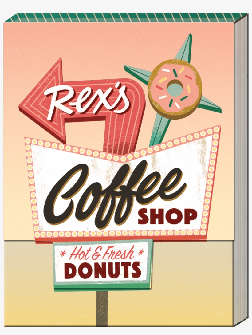 Rex's Coffee Shop Pocket Note Pad - Molly & Rex Road Trip Pocket Note Pad Coffee Shop, transparent png download