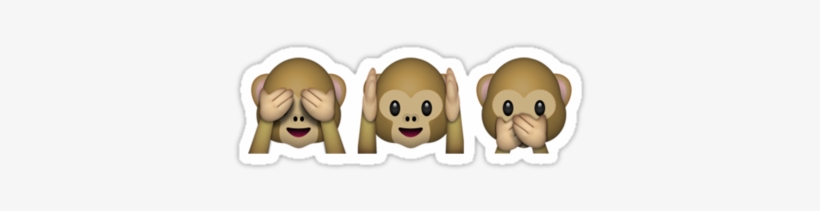 Hear No Evil Png Graphic Library - See No Evil Hear No Evil Speak No Evil Emoji, transparent png download