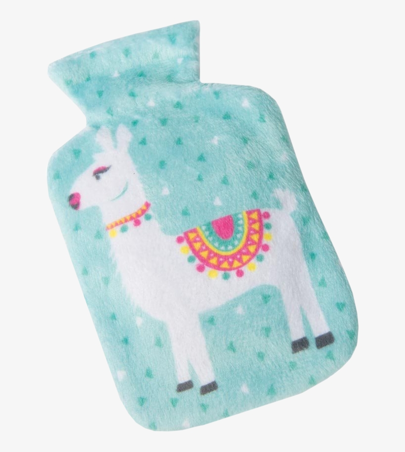 Green Llama Pocket Hot Water Bottle - Is Gift Llama, transparent png download