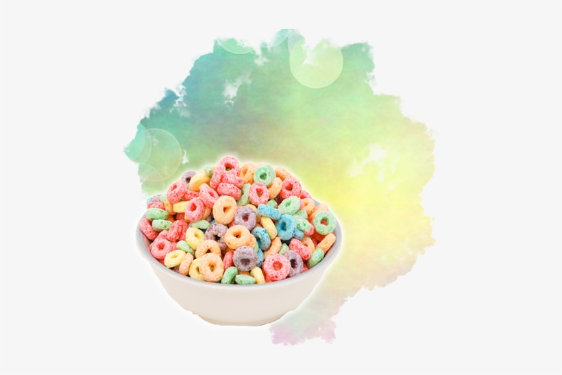 With A Myriad Of Fruit Flavors All Packed Into One - Bowl Of Fruit Loops Cereal, transparent png download